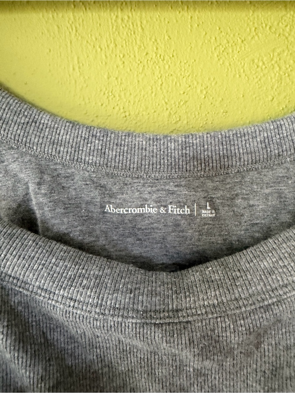 Abercrombie and Fitch Bra Free 90s Sporty Ribbed Knit Dress Size Large in Gray - Picture 3 of 5